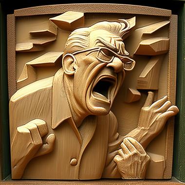 3D model William Gropper American artist (STL)